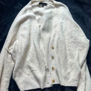Oatmeal Button Down Cardigan Sweater